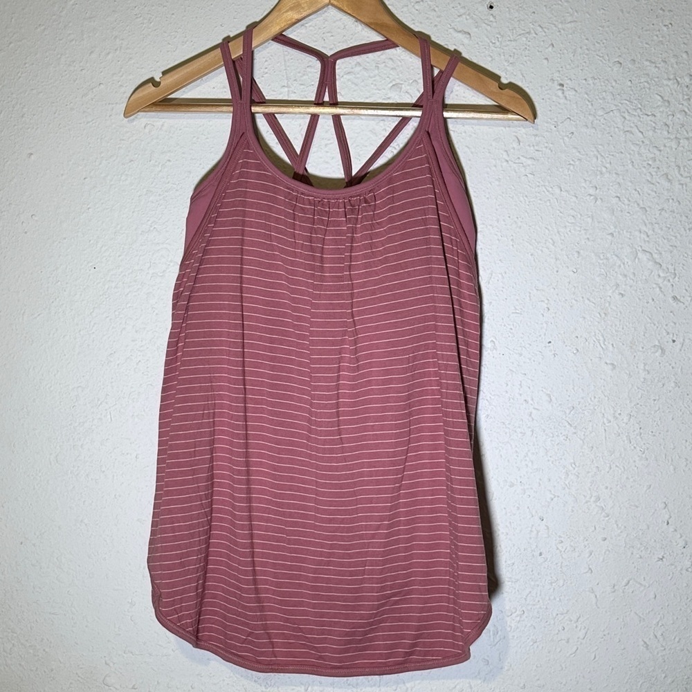 CALIA By Carrie Underwood Striped Sleeveless Criss-Cross Top Size Medium Women